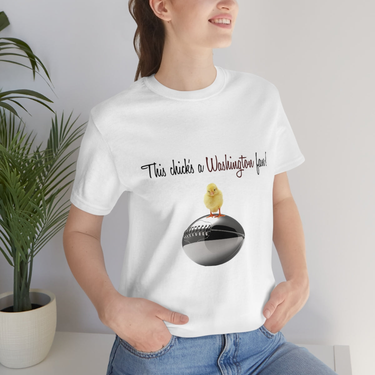 Washington Football T-Shirt - This Chick's A Washington Fan! - Football Fan Shirt - Unisex Fit from Art and Soule