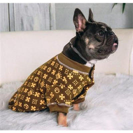 HD Crown Brown Long Johns Dog Pajamas