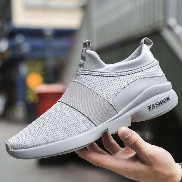 mens mesh slip on sneakers