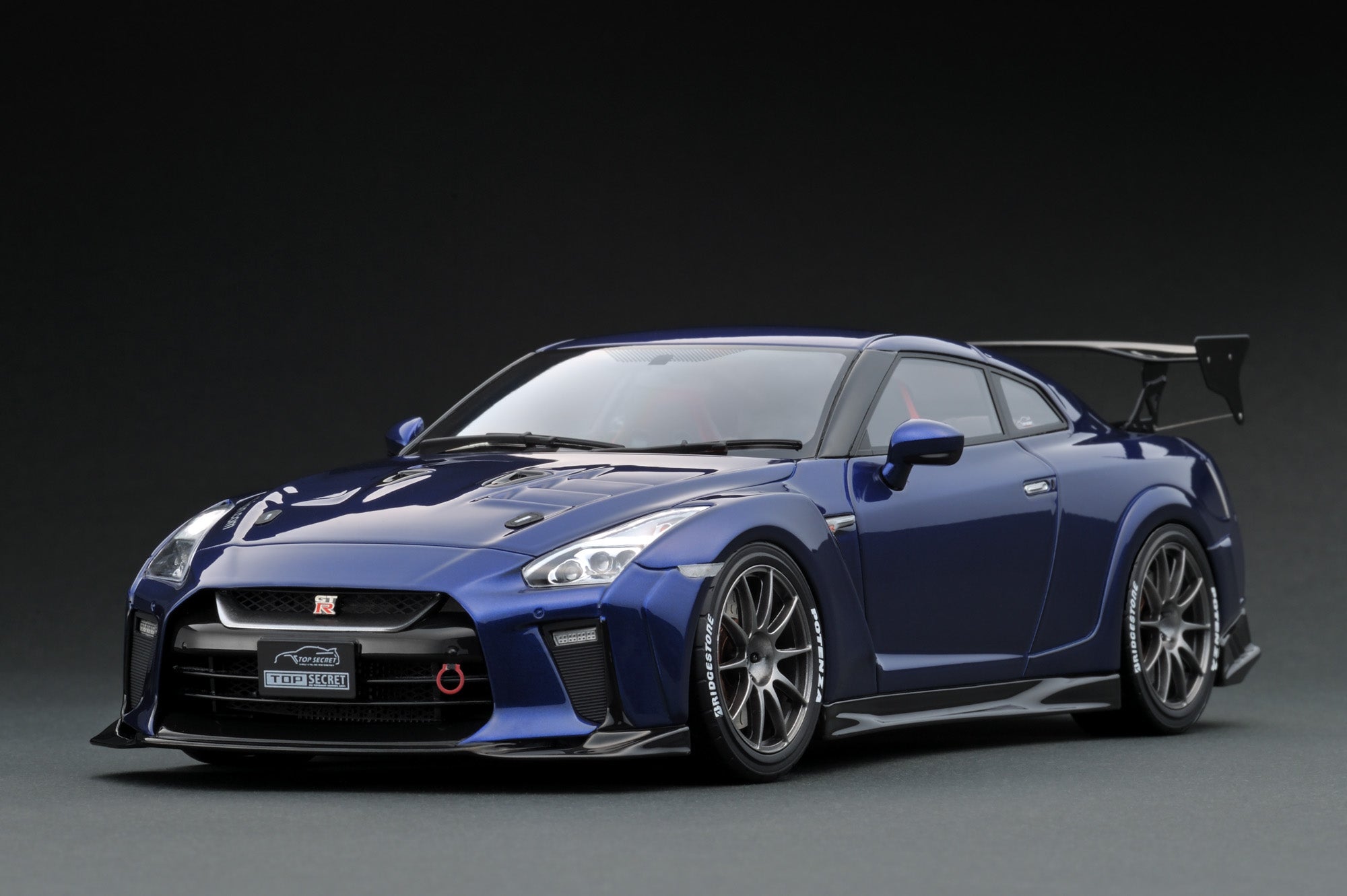 Ig1535 Top Secret Gt R R35 Blue Metallic Ignition Model