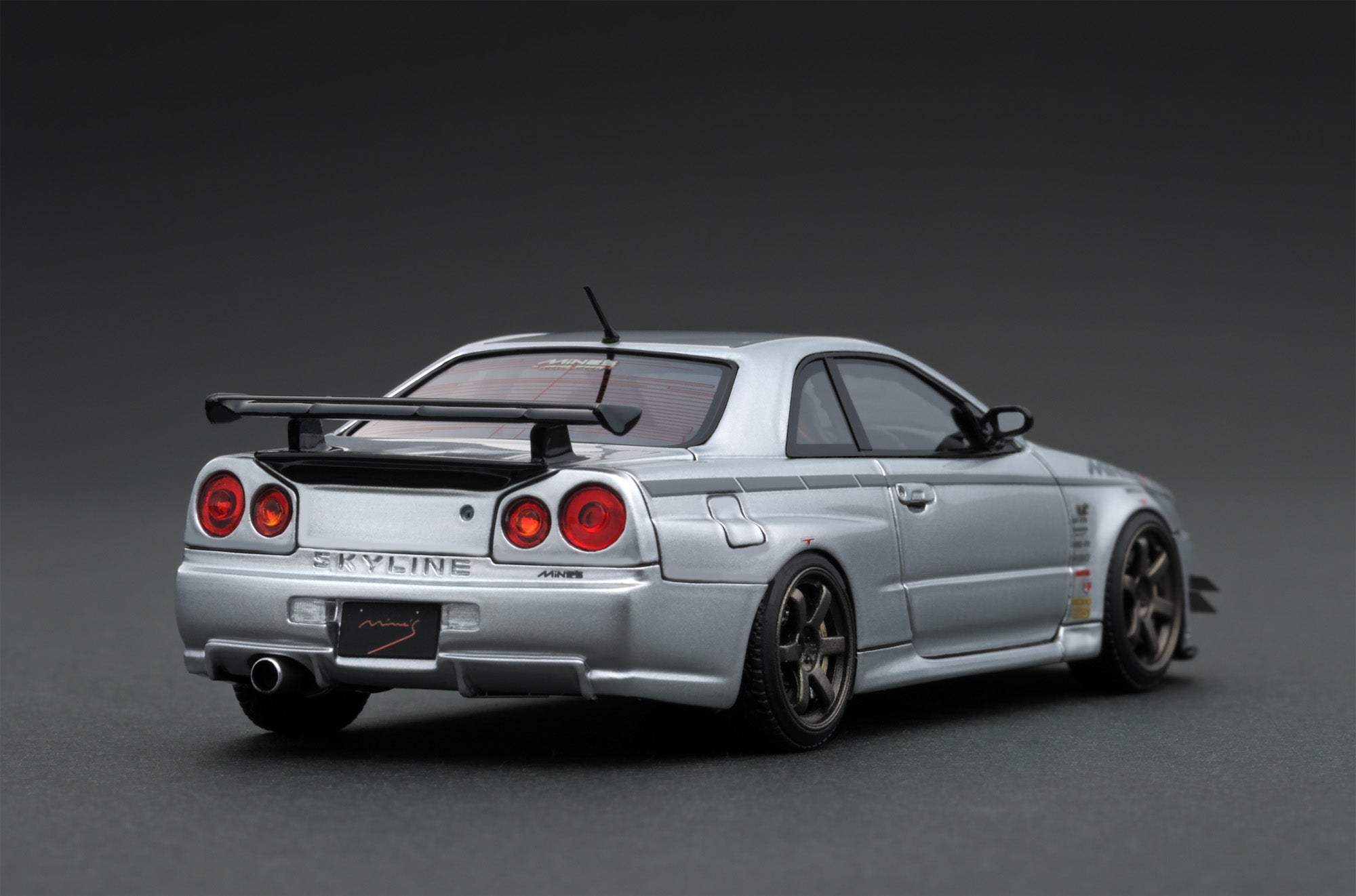 Ig1816 Nissan Skyline Gt R Mine S R34 Silver Ignition Model