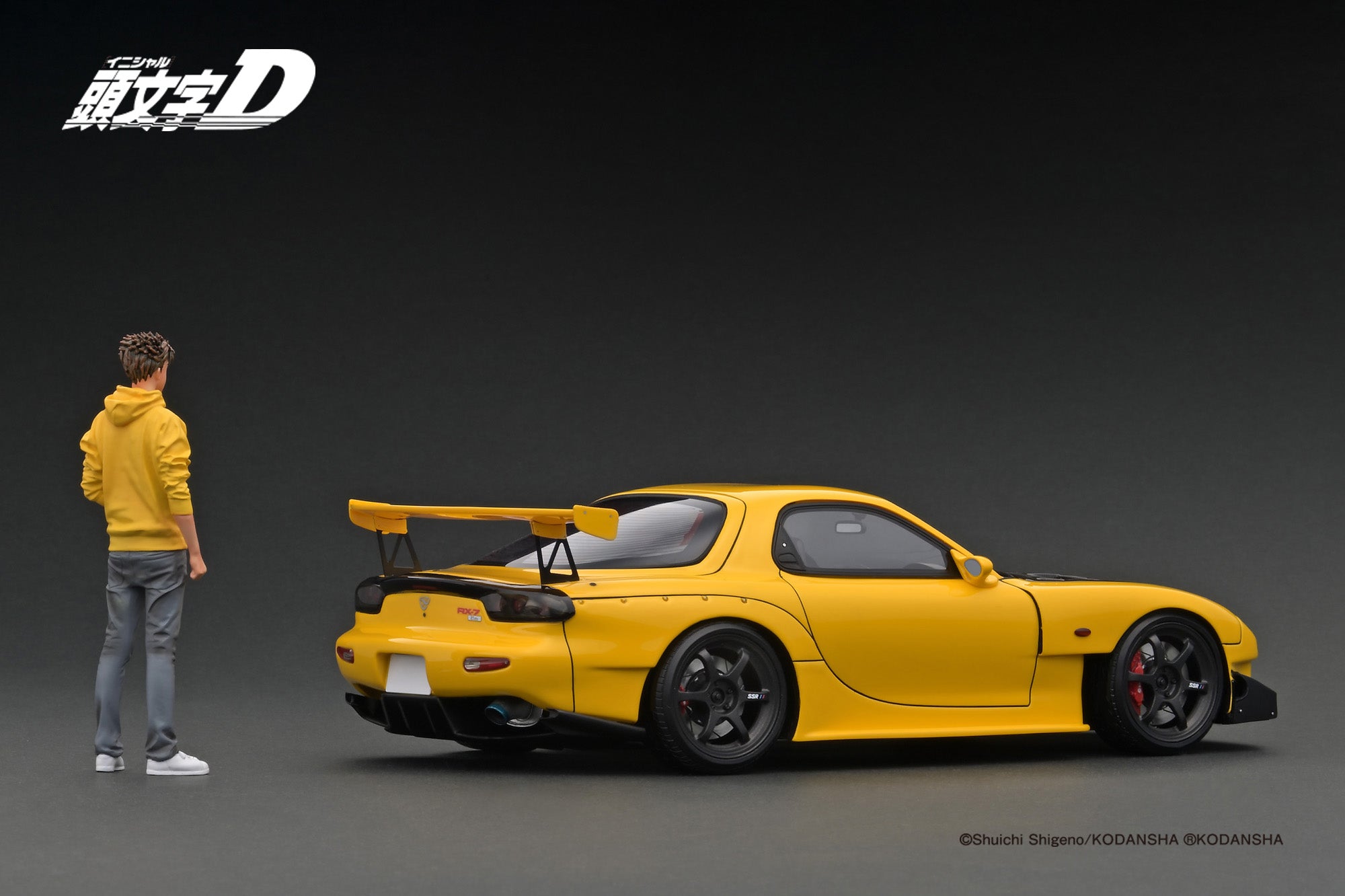 Ig2873 Initial D Mazda Rx 7 Fd3s Yellow With Keisuke Takahashi Ignition Model