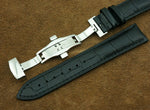 PLUMPED Genuine Leather Watch Strap Band Butterfly Buckle 18mm to 22mm