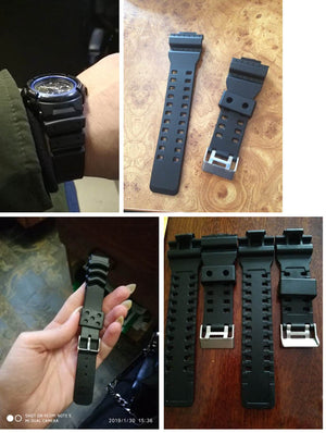 casio silicone strap watch