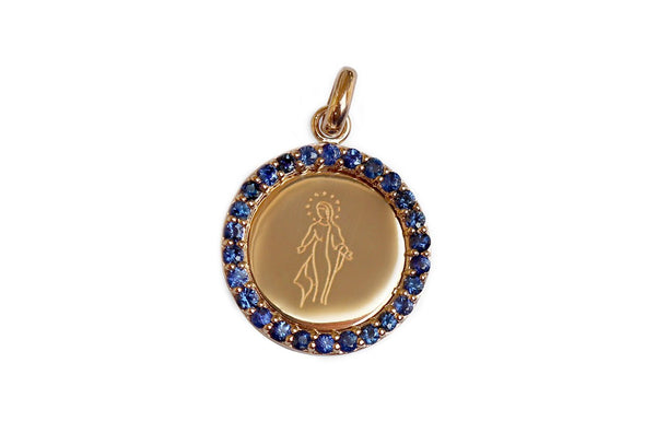 Virgen de Guadalupe Badge Reel – Blue Diva Creations