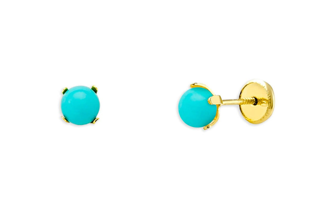 Mini Earrings 18kt Gold Ball & Claws Studs - Albert Hern Fine Jewelry