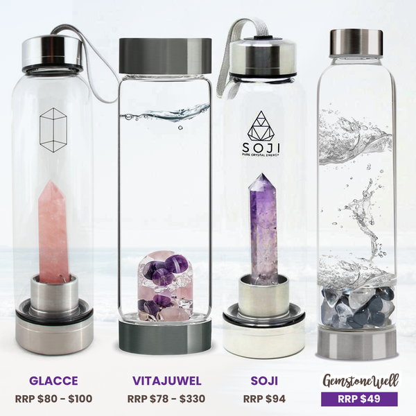 vitajuwel crystal water bottle