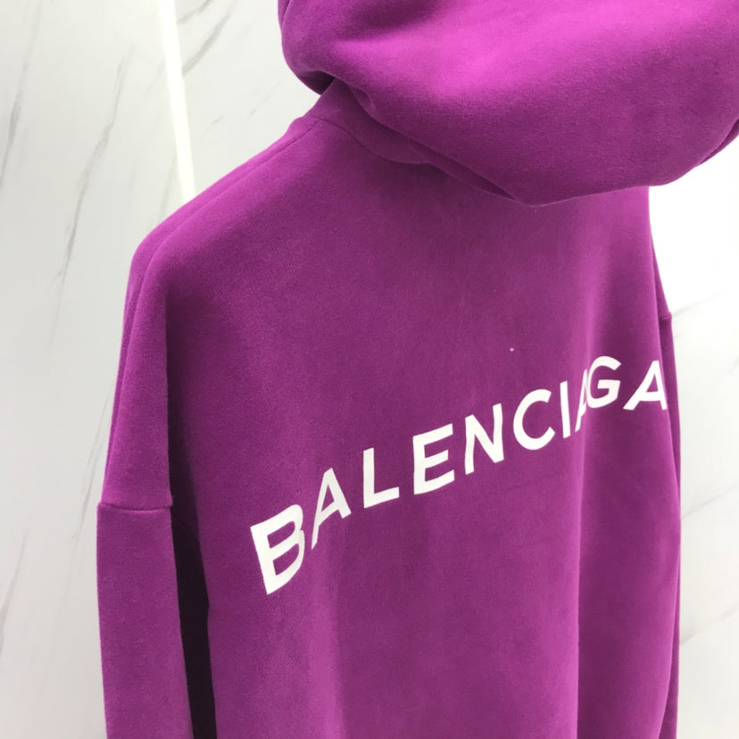 balenciaga purple sweatshirt