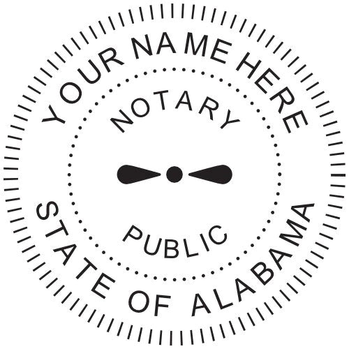 circular Alabama notary stamp