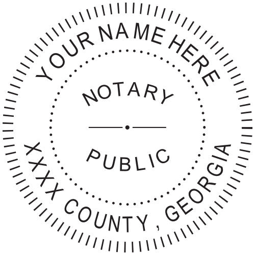 Printing & Graphic Arts GEORGIA Custom Notary Pre-Ink OFFICIAL NOTARY SEAL  RUBBER STAMP Office use Business & Industrie LA1937229