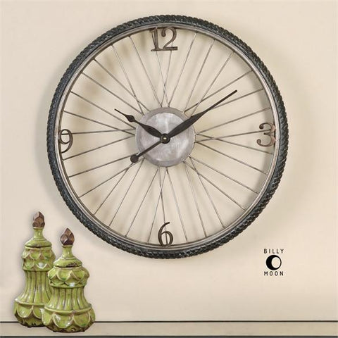 Uttermost Spokes Aged Wall Clock (06426)
