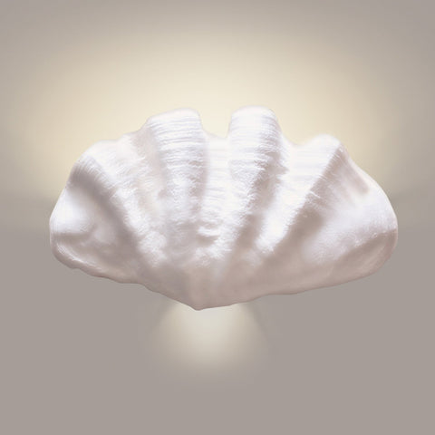 A19 1104-A31 Islands of Light Collection Fiji Satin White Finish Wall Sconce