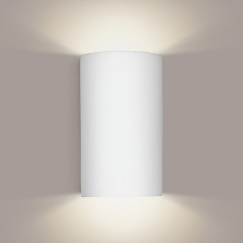 A19 204-WET-WG Islands of Light Collection Tenos White Gloss Finish Wall Sconce