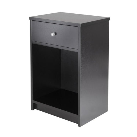 Winsome Wood 20914 Squamish Accent table with 1 Drawer, Black Finish