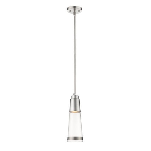 1 Light Pendant in Brushed Nickel Finish