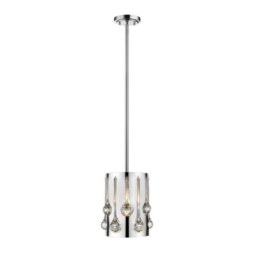 1 Light Mini Pendant in Chrome Finish