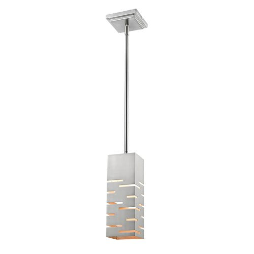 1 Light Mini Pendant in Brushed Nickel Finish