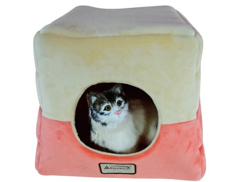 Aeromark International Armarkat Cave Shape Pet Cat Beds For Cats And Small Dogs-waterproof And Skid-free Base