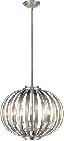 Z-Lite 438-20BN 5 Light Pendant Moundou Collection