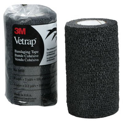 3m Health Care 10114 3m Vetrap Bandage Tape, 4" X 5 Yard Roll, Black