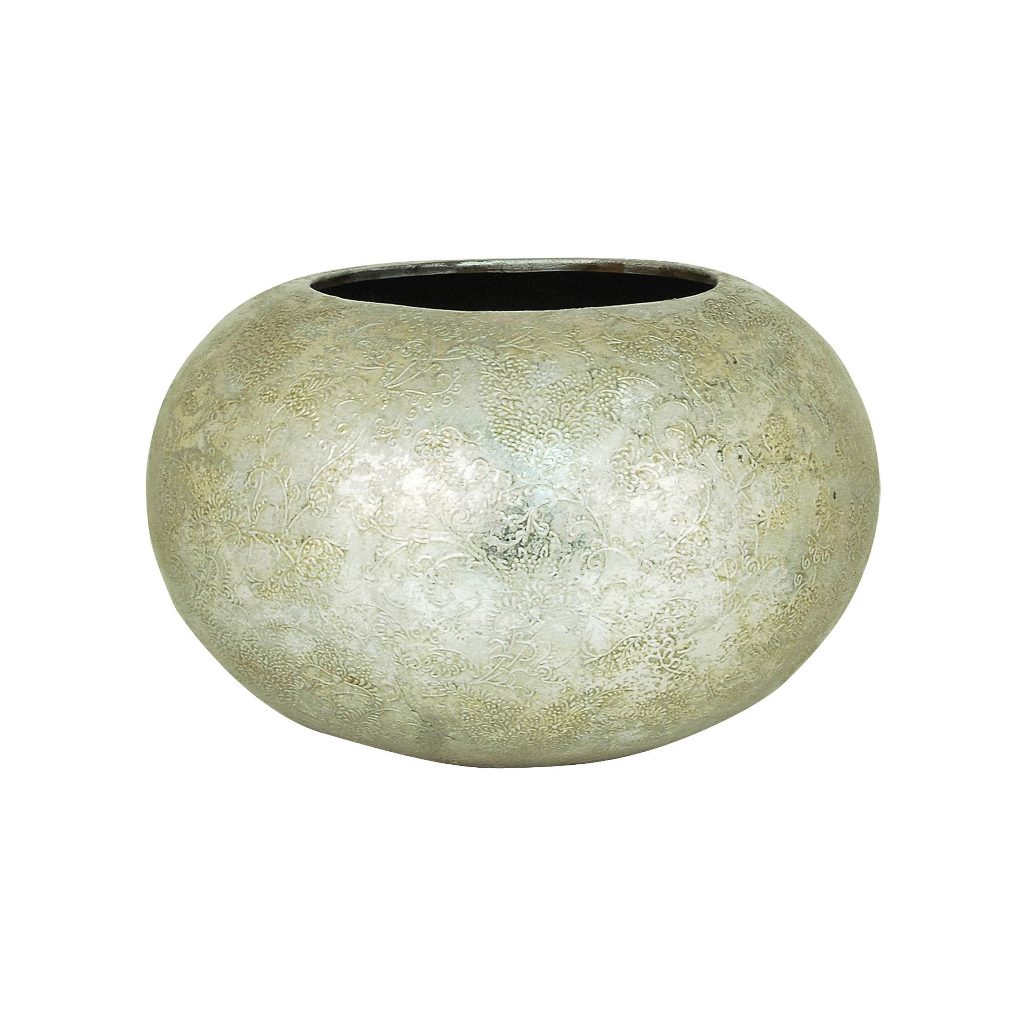 UPC 769072551253 product image for Pomeroy POM-551253 Virginia Collection Embellished Silver Finish Planter | upcitemdb.com