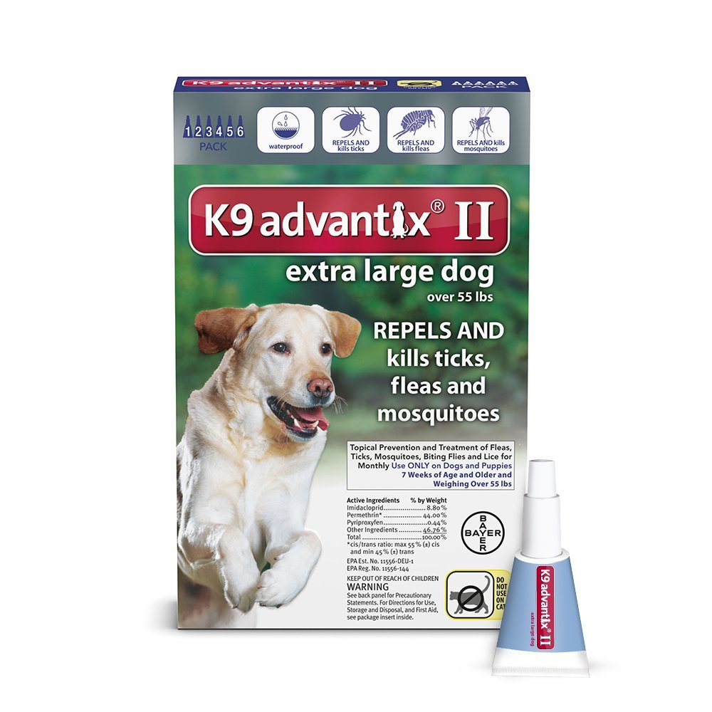 Advantix Advx-blue-100-6 Flea And Tick Control For Dogs Over 55 Lbs 6 Month Supply