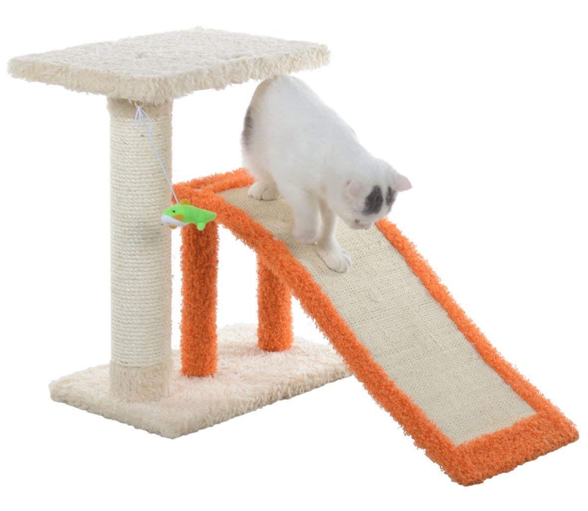 Armarkat Premium Cat Scratching Post With Perch And Cat Toy X2101