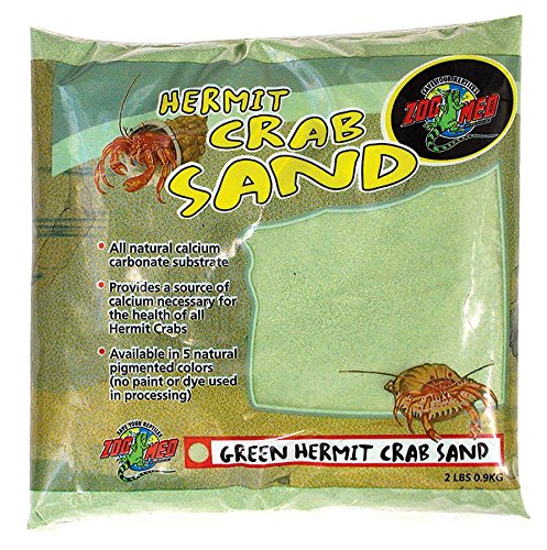 2 Quantity Of Hermit Crab Sand Green 2lb (hc-2g)