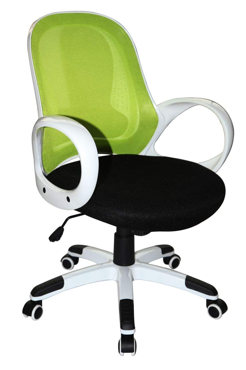 Boraam 97919 Nelson Adjustable Modern Office Chair, Lime Green & Black, One Size