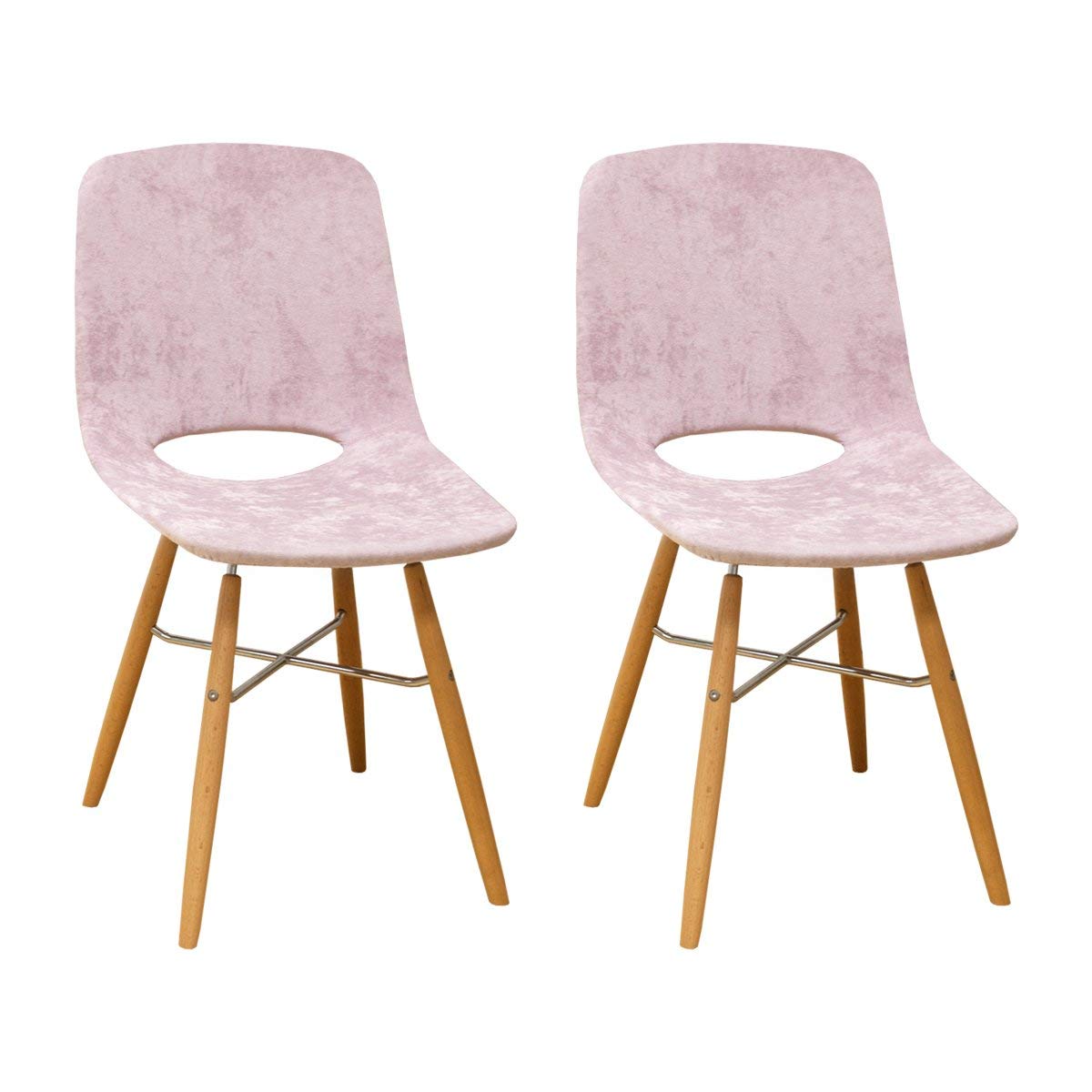 Mod Made Mm-sw10003-pink Morza Armless Chair (set Of 2)