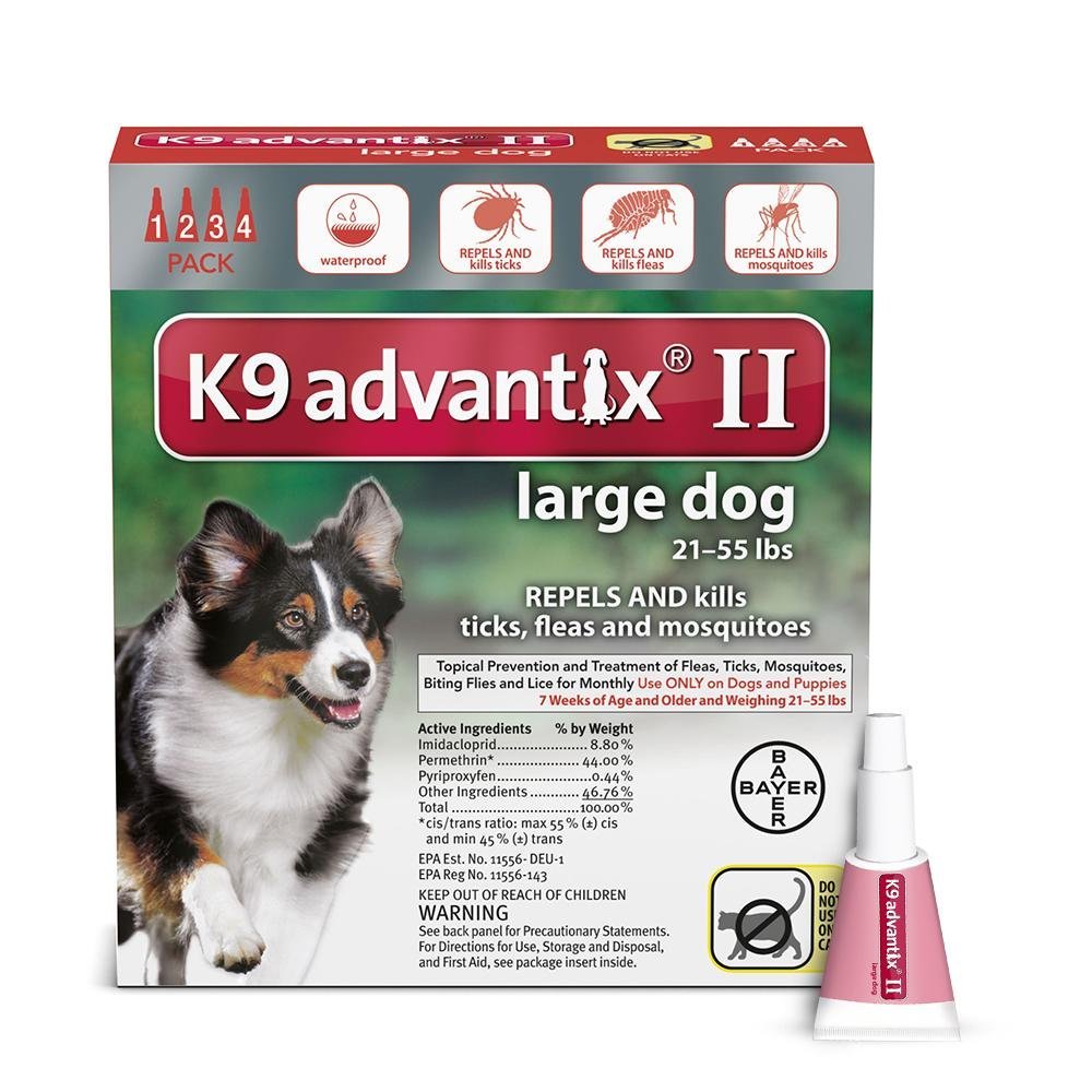 Advantix Advx-red-55-4 Flea And Tick Control For Dogs 20-55 Lbs 4 Month Supply