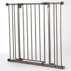 North States Extra Tall Deluxe Easy-Close Gate With 2 Extensions - Brown (NS4912S)