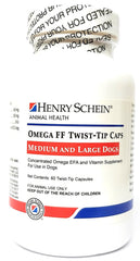 Omega FF Twist-Tip Caps For Medium & Large Dogs, 60 Capsules