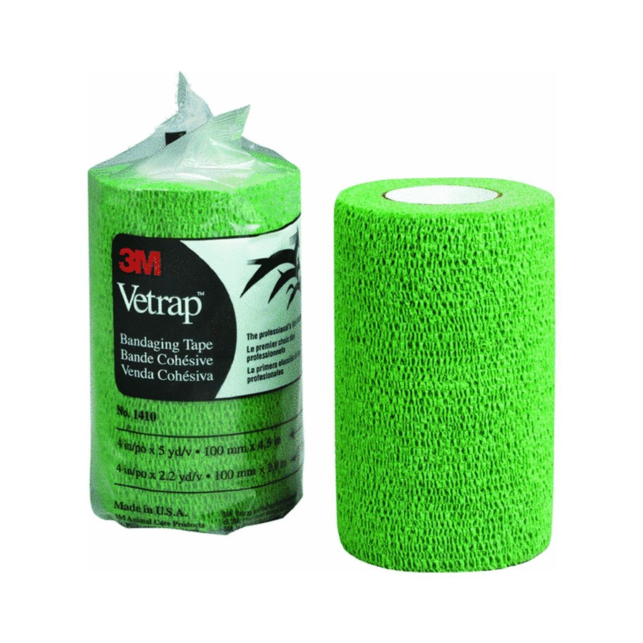 3m Vetrap Bandage Tape, 2" X 5 Yard Roll, Green