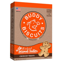 Buddy Biscuits CS-12500 Original Oven Baked Crunchy Treats Peanut Butter 16 ounces