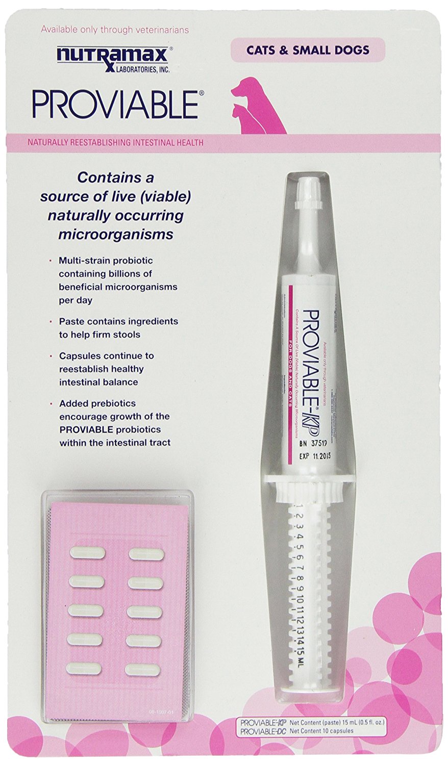 Proviable-kp/dc Combination Kit For Cats And Small Dogs, 15ml Paste