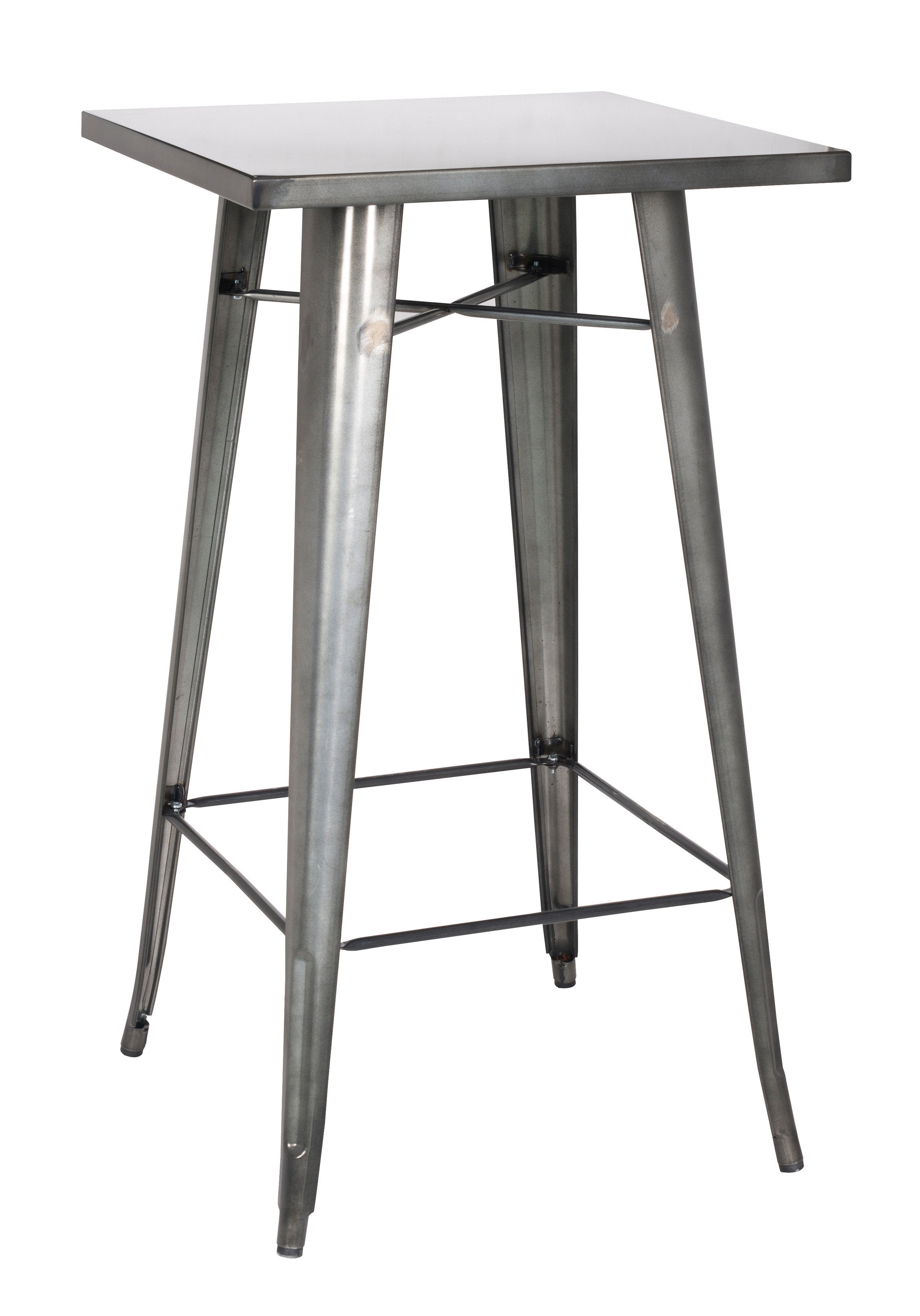 Chintaly 8421-pub-gun Galvanized Steel Bar Table