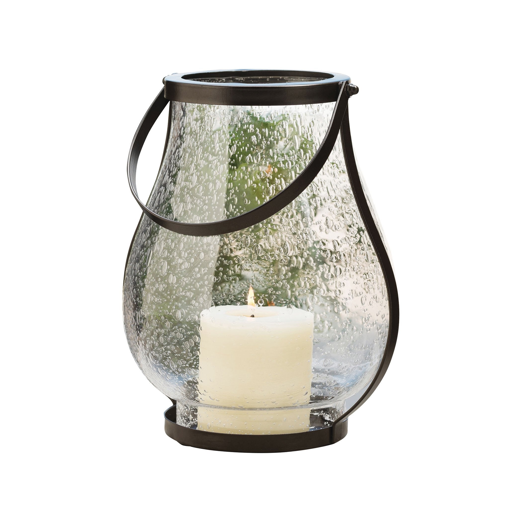 UPC 769072914379 product image for Pomeroy POM-914379 Savanna Collection Rustic,Clear Bubble Finish Lantern | upcitemdb.com