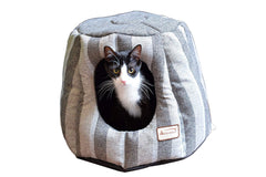 Aeromark International Armarkat Cave Shape Pet Cat Beds for Cats and Small Dogs-Waterproof and Skid-Free Base