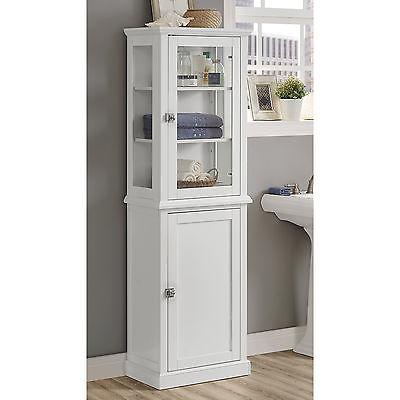 Linon 98518WHT01 Scarsdale Tall Cabinet
