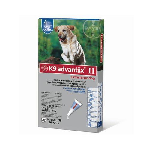 Advantix Advx-blue-100-4 Flea And Tick Control For Dogs Over 55 Lbs 4 Month Supply