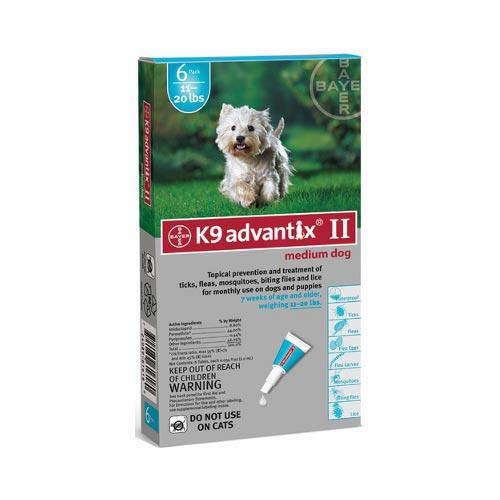Advantix Advx-teal-20-6 Flea And Tick Control For Dogs 10-22 Lbs 6 Month Supply