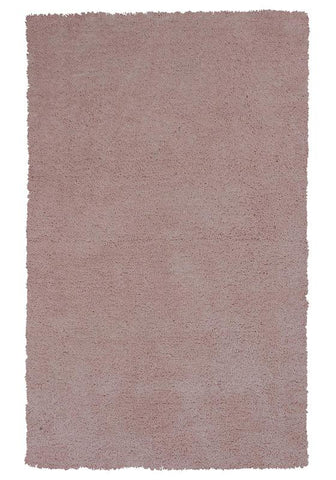KAS Rugs Bliss 1575 Rose Pink Shag Hand-Woven & Other 100% Polyester 7'6