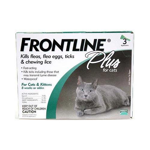 Frontline Cat-3pk-ps Flea Control Plus For All Cats And Kittens 3 Month Supply