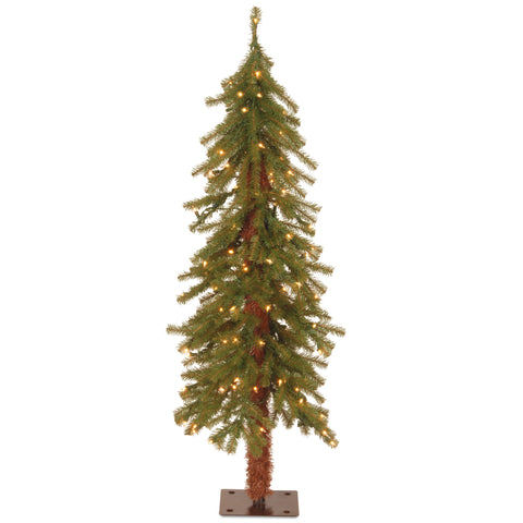 National Tree CED7-40LO-S 4' Hickory Cedar Tree with 100 Clear Lights