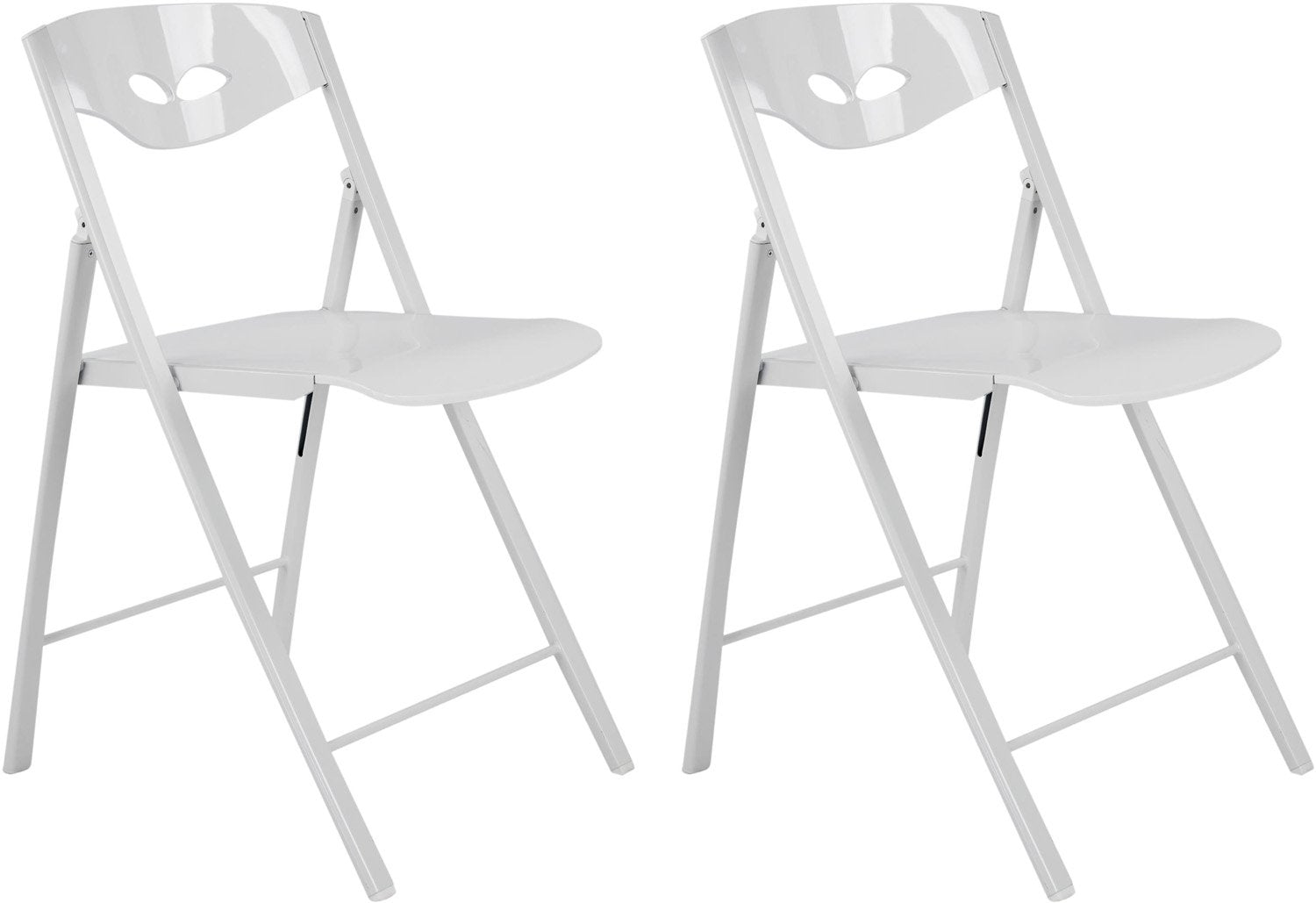 Corner Housewares Ch-15p Radiant Space Saving Folding Chair (set Of 2)