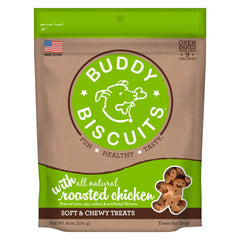 Buddy Biscuits CS-17300 Original Soft and Chewy Dog Treats Roasted Chicken 6 ounces