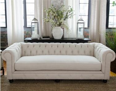Element Home Furnishing Est-s-seas-7 Estate Fabric Sofa In Seashell
