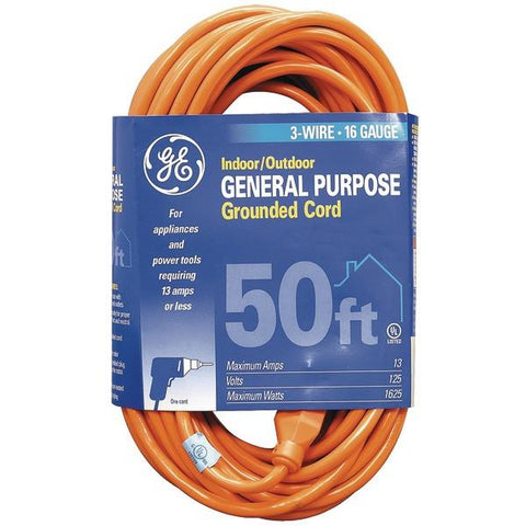 GE JASHEP51926 1-Outlet Indoor/Outdoor Extension Cord (50ft)