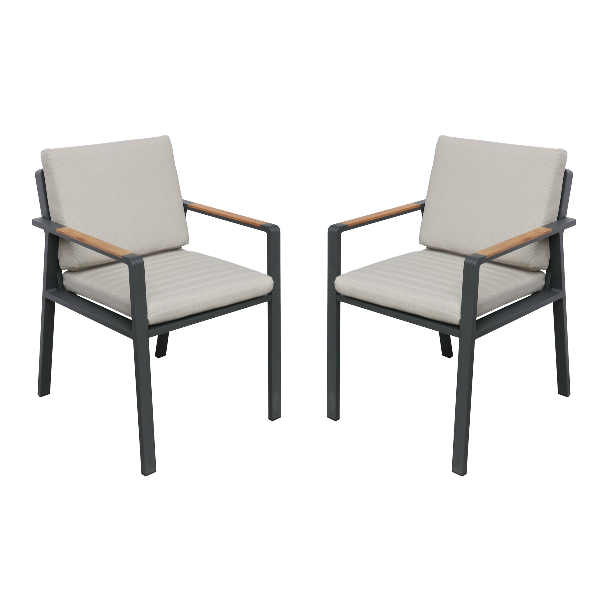 Armen Living Lcnochbe Nofi Outdoor Patio Dining Chair - Set Of 2